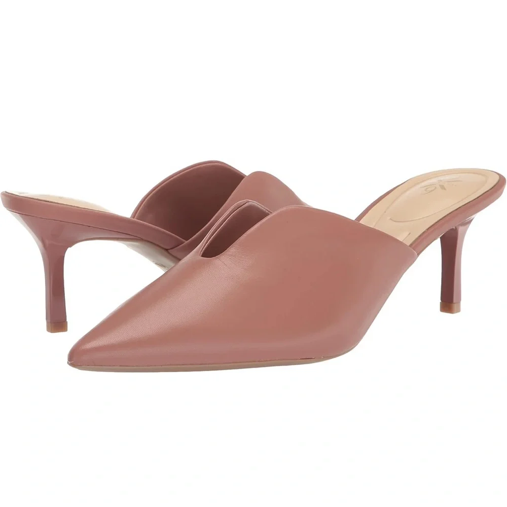 NWOB Nine West Women's Backless Slip on Slides Loafer Shoes Pointed Toe Mules - Picture 1 of 8
